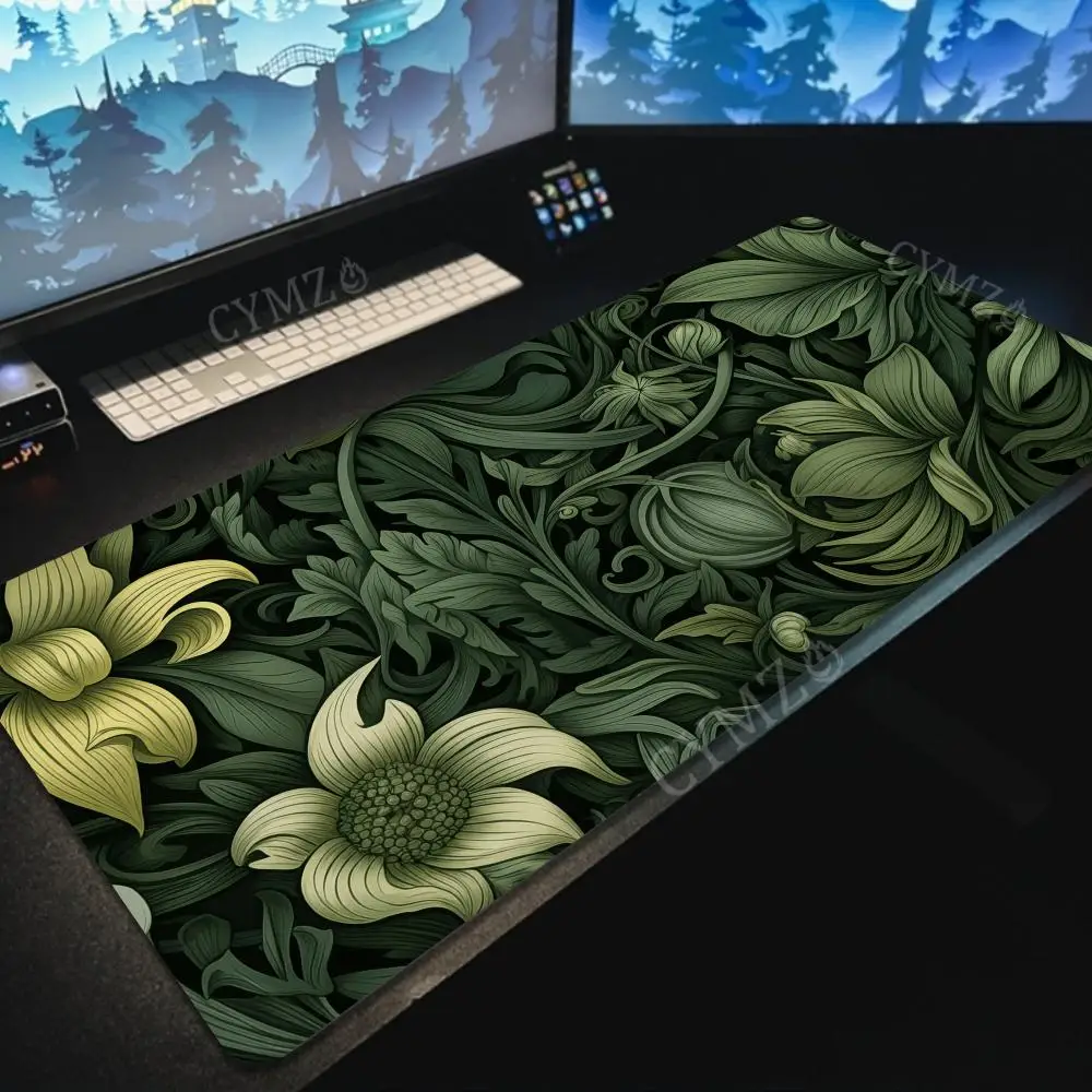 

Vintage botanical floral pattern Mouse Pad Desk Mat Non-Slip Gaming mats pc accessories keyboard mousepad Office carpet mausepad