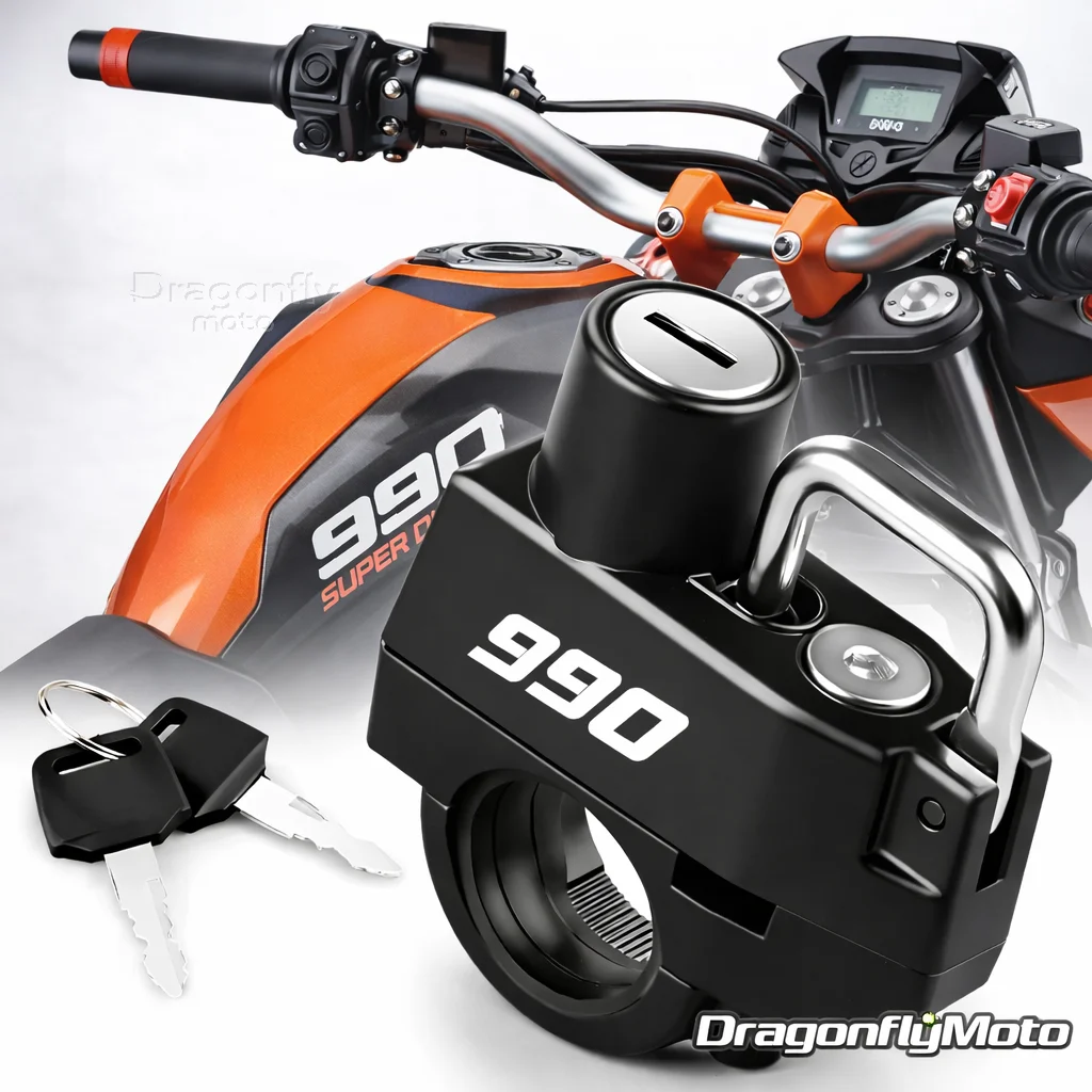 

Замок для мотоциклетного шлема для KTM 990 Super Duke 990 Supermoto R 2005 2007 2008 2009 2010 2011 2012, противоугонный замок для шлема