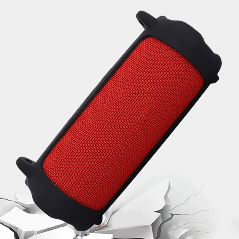 Silicone Case Sleeve For JBL 7 Portable Speaker Shockproof Sleeve with Easy Carrying Adjustable Shoulder Strap