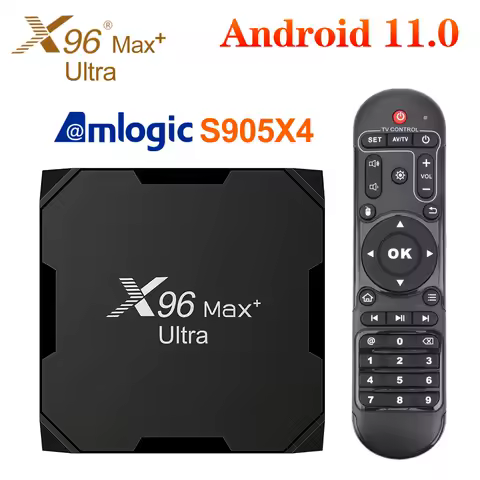 Wholesale Smart TV Box Android 11 Amlogic S905X4 X96Max Plus Ultra Support AV1 8K Dual Wifi Media Player 4G 32G 64G Set Top Box