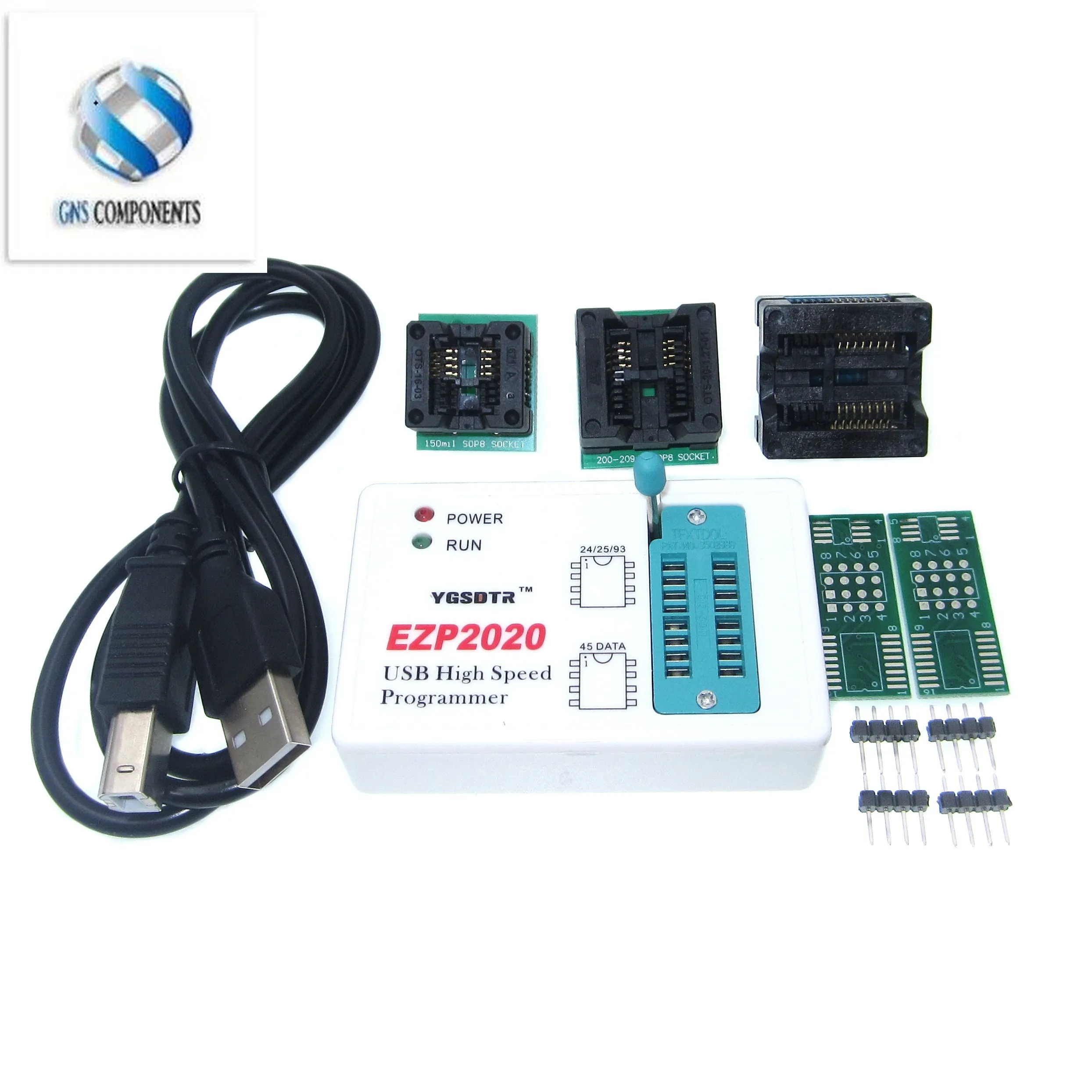 EZP2020 High Speed USB SPI Programmer + 7 Adapter Better than EZP2013 EZP2010 2011Support 24 25 26 93 EEPROM 25 Flash Bios