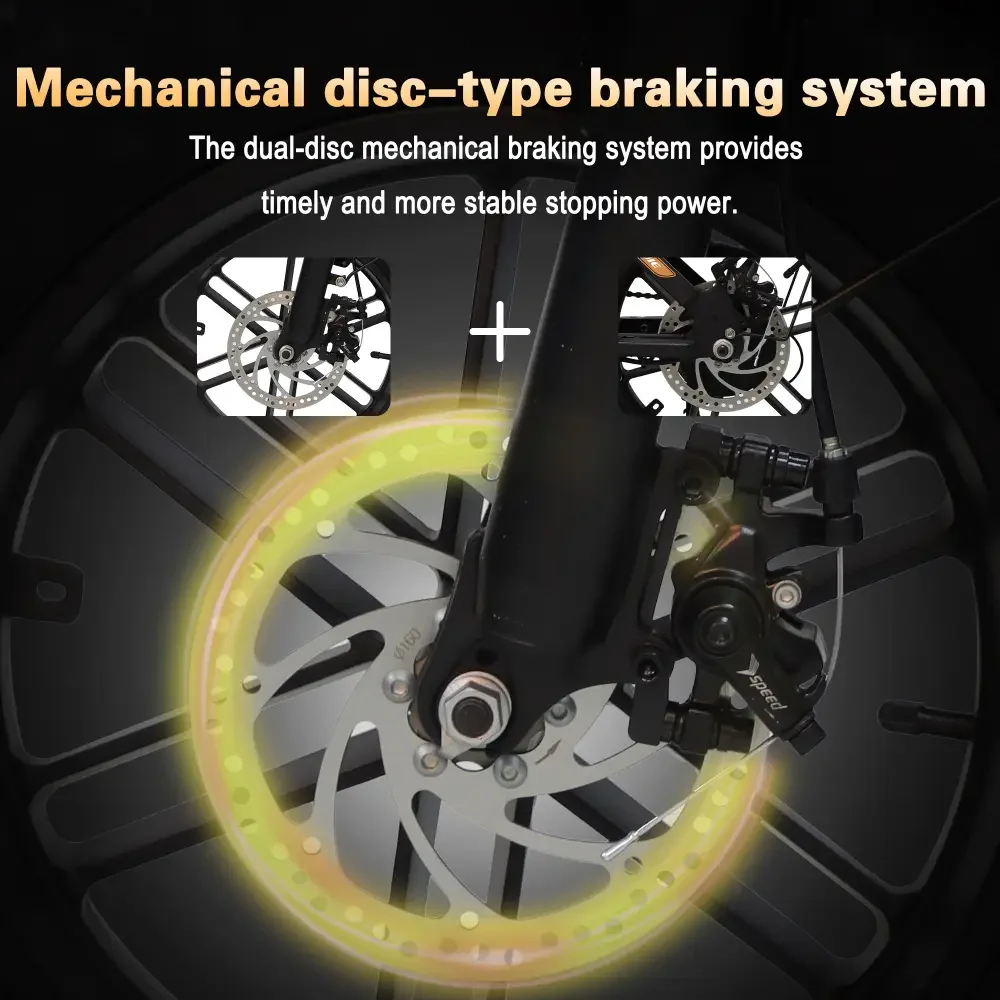 【1 ano de garantia】BAOLUJIE F2 Adulto E-bike 5000W 48V 13Ah Bateria de lítio Bicicleta elétrica para viagem, pneu Ebike de 16"