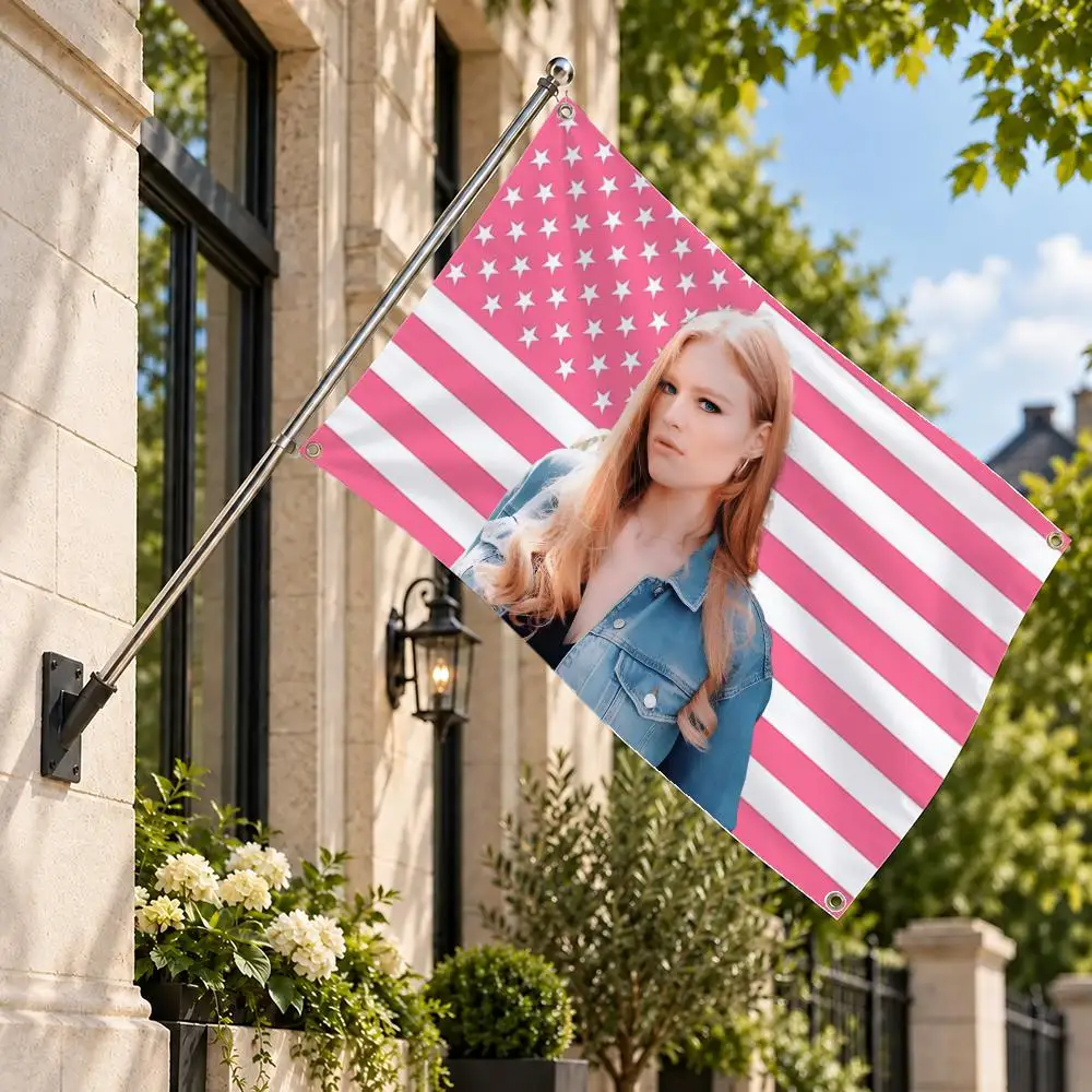 Singer Freya Ridings Flags Decor Flag Banner Indoor Outdoor Wall Decor for Garden Yard Porch Patio