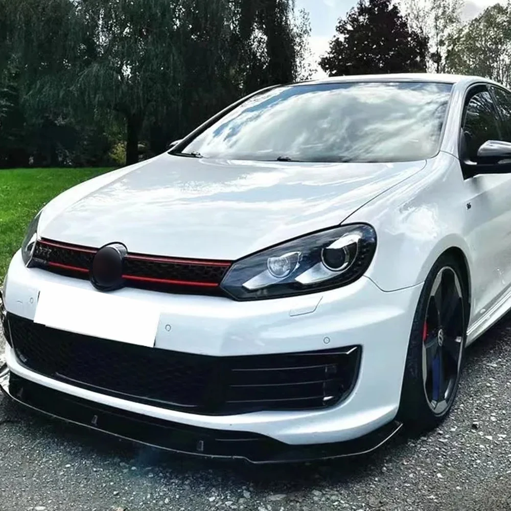 Front Bumper Lip Spoiler Splitter Diffuser Cover Deflector For Volkswagen VW Golf 6 MK6 GTI R20 2010-2013 Car Accessories