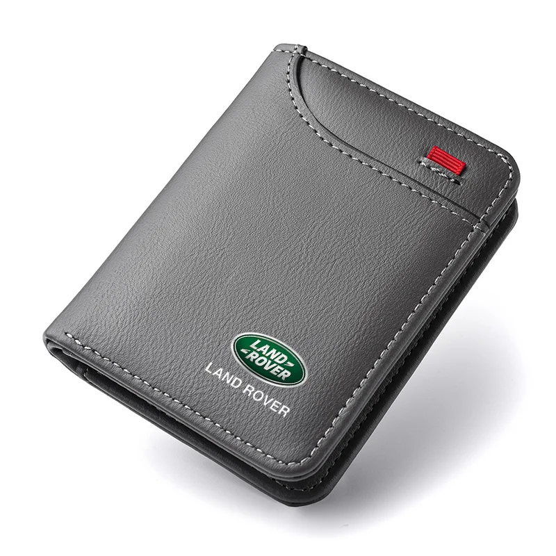PU Leather Car Driving Document Bag ID Passport Card Wallet Card Pouch For Land Rover Discovery 3 Vogue Velar Freelander Evoque