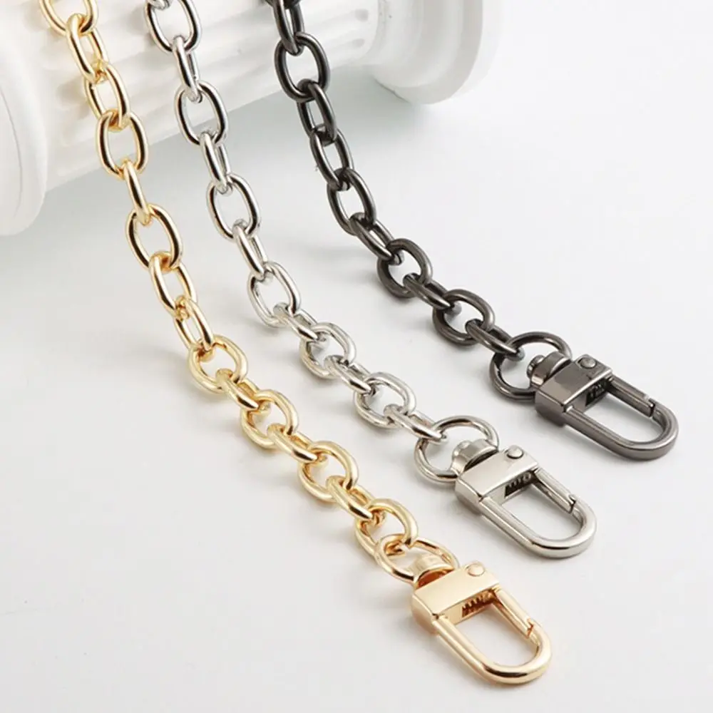 

Аксессуары для сумок «сделай сам», золотые, серебряные, черные металлические цепочки для сумок, регулируемая роскошная цепочка через плечо, сменный ремень-цепочка для сумки