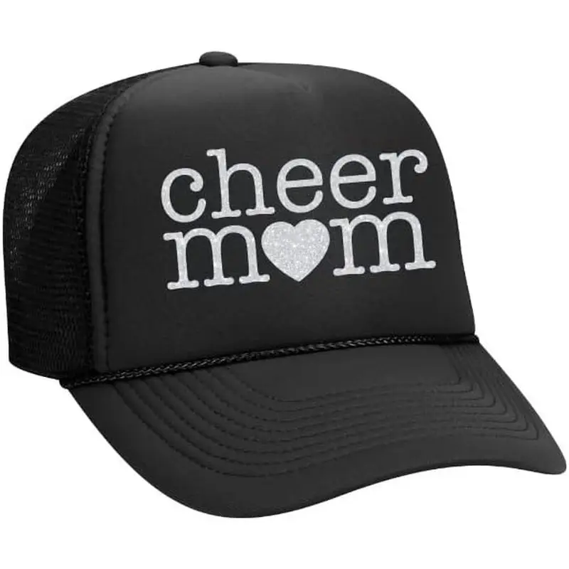 Cheer Mom Glitter Trucker Hat