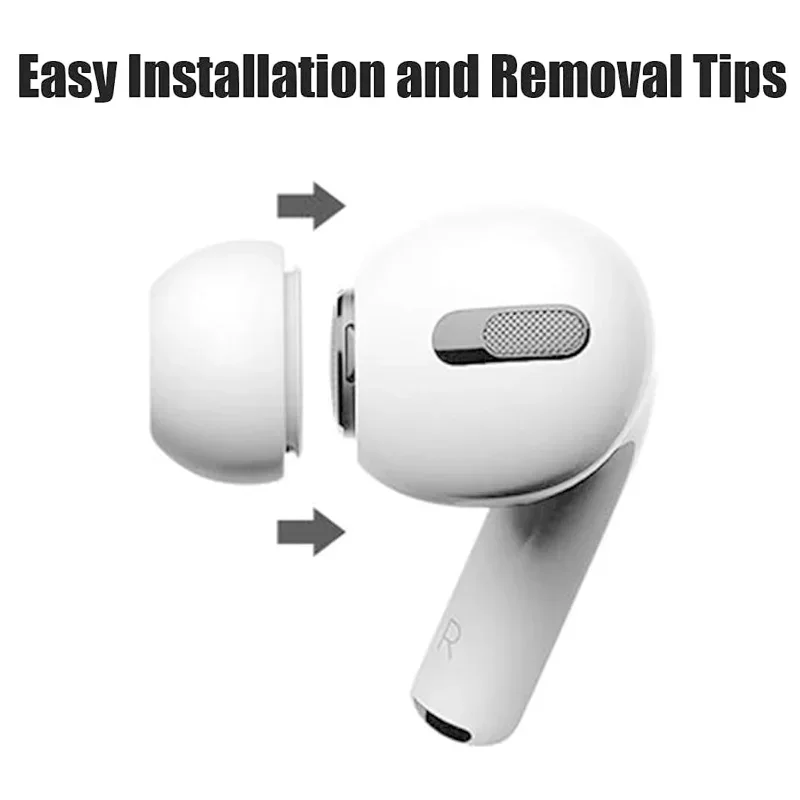 Silicone Rubber Eartips Earbuds Replacement Ear Tips for AirPods Pro 1/2 Ear Plug Caps Cover Bluetooth Earphone Accessories