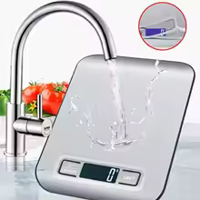 Pesa Alimentos E Joias Com Precisão, Display Led, 5Kg/1G, Aço Inoxidável.