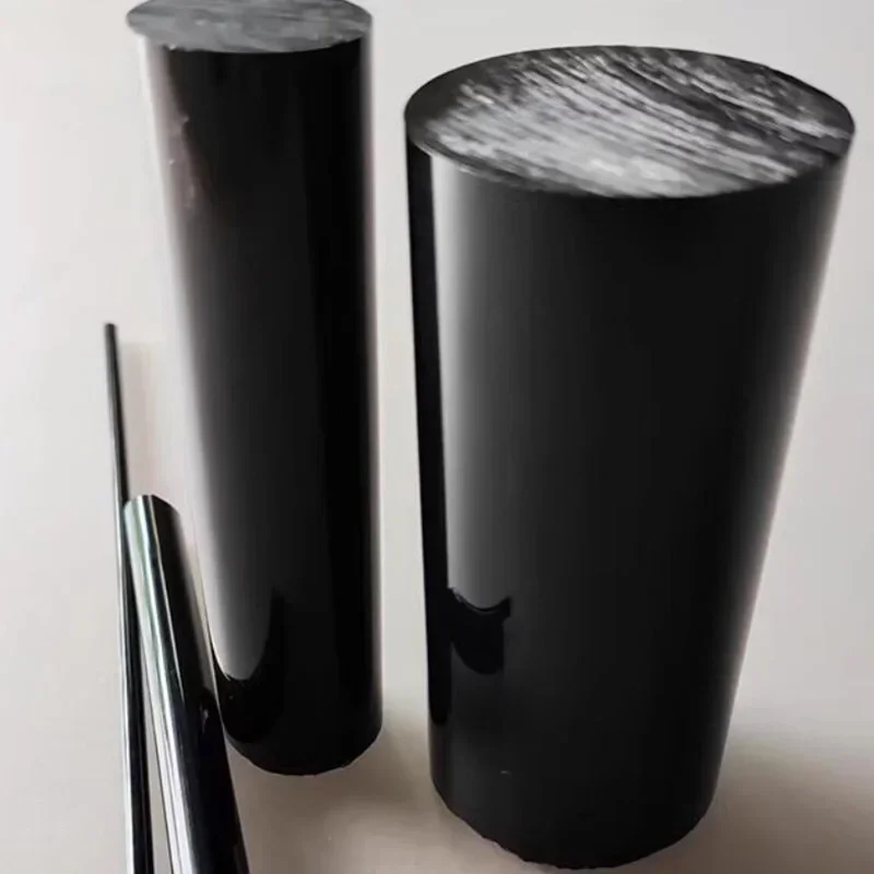 Solid Black Plastic PMMA Plexiglass Acrylic Rod Round Bar Various Sizes