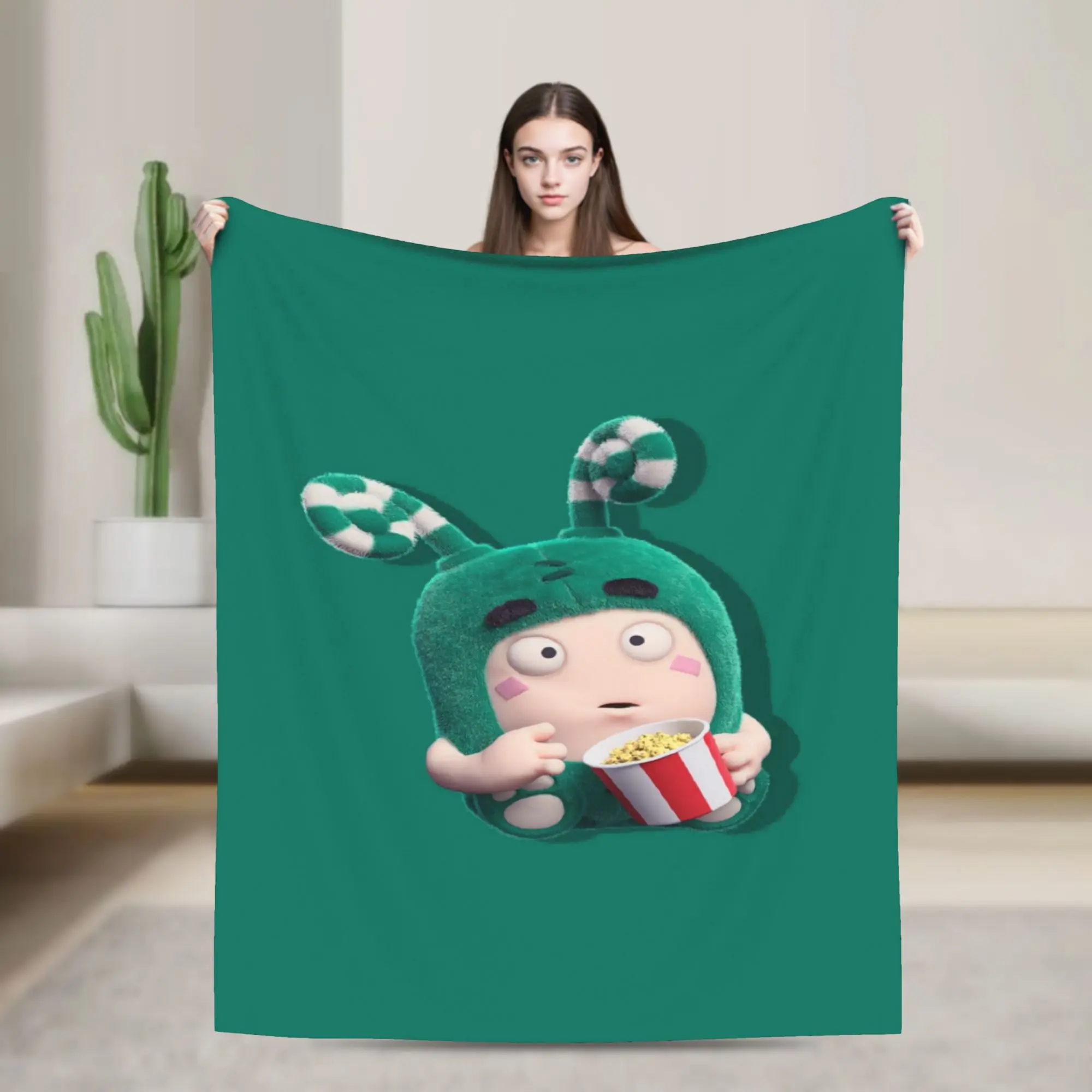 Oddbodes Blanket Super Soft Flannel Cute Gifts  Throw Blankets Quilt