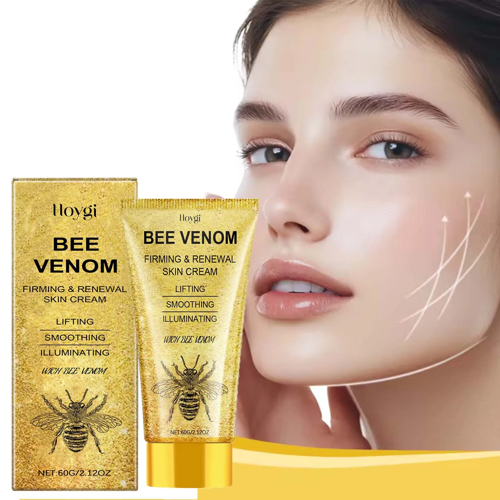

Bee Venom Firming Face Cream Fade Fine Lines Improve Sagging Skin Increase Elasticity Tightening Lifting Nourishing Facial Care