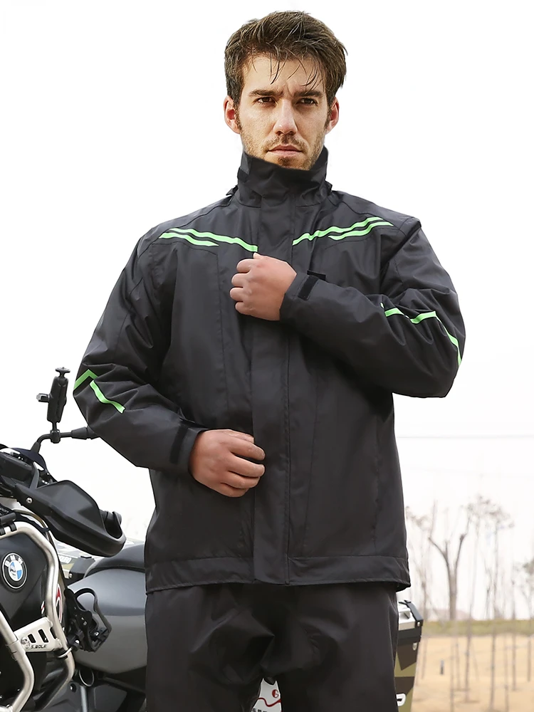 Impermeabile impermeabile all'aperto Scooter uomo moto Poncho con cappuccio Ciclismo impermeabile moda Chubasquero Ciclismo casa vita Poncho