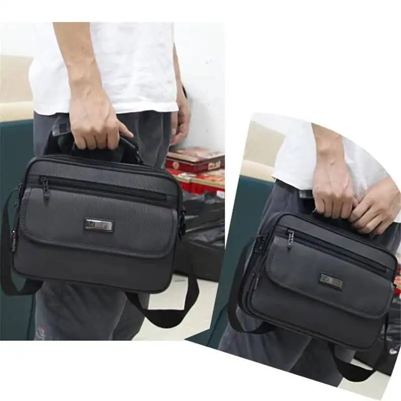 MOTAORA Men's Laptop Briefcase - Top Quality Waterproof Business Shoulder Bag, Classic & Durable Oxford Fabric, Multiple Sizes