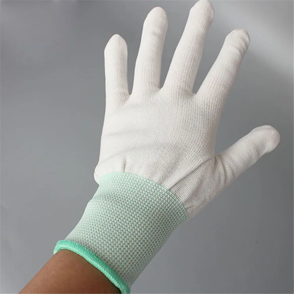 Pair Antistatic Gloves Anti Static ESD Electronic Working Gloves Pu Finger Coated Finger PC Antiskid For Finger Protection