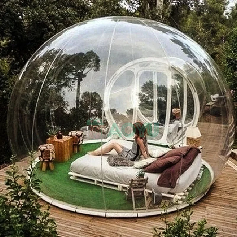 

AOYU Manufacturing PVC Inflatable Transparent Bubble Tent House Outdoor Event Dome Tent For Advertising