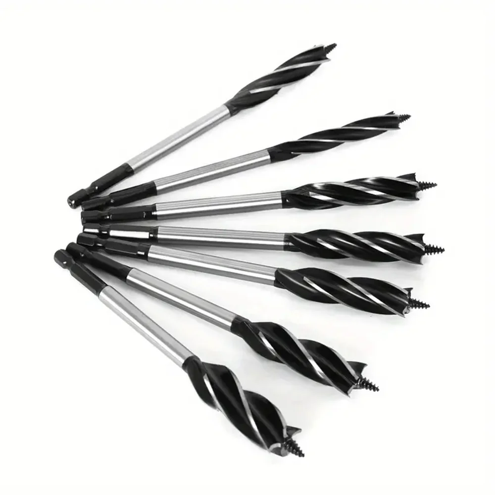 6 قطعة 6.35 مللي متر عرقوب تويست بت اوجير لقمة ثقب 4 المزامير الحفر قطع 10-20 مللي متر قطع القطر نجار أداة