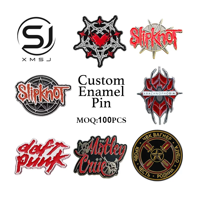 Music Badge, Alphabet Letter Pin, Custom Personalized Enamel Brooch, Bulk Customized Badge for Gifts & Collections