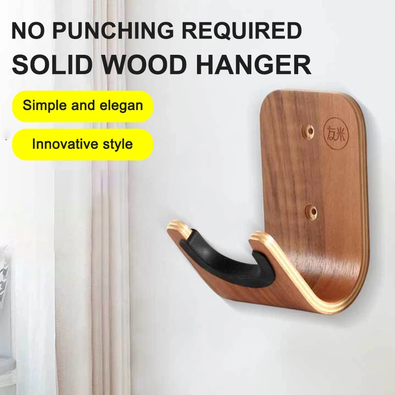 Wood Wall Guitar Hanger Display Rack Hanging Shelf Easy To Install For Violin Erhu Guitars Bass Ukulele Instrument Accessories