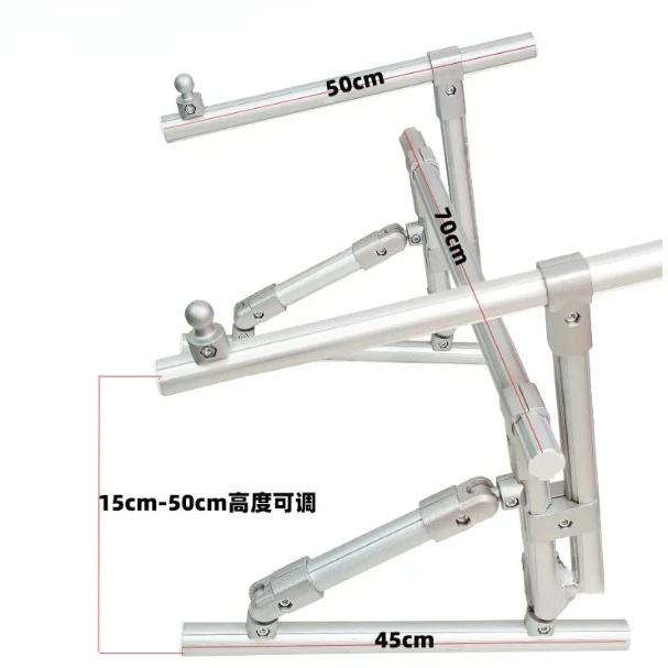 Reinforced Version Cross Embroidery Frame Floor Stand, Aluminum Alloy Embroidery Holder