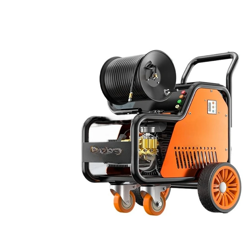 High pressure pipeline dredging machine 220v water mouse industrial property municipal sewer professional cleaning equipment
