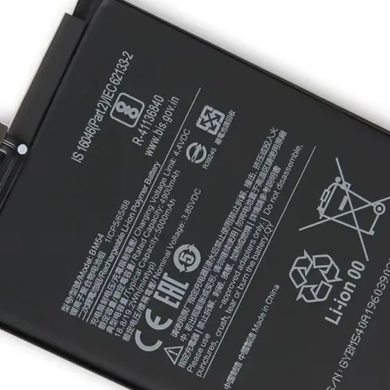 

Premium Quality Battery For Xiaomi Redmi Note 9T 5G BM54 Long Battery Life