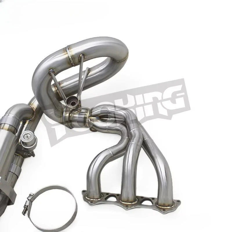 Tuning Full Exhaust System for Porsche 911 991/991.1 GT3 4.0 2015-2018 Valved Catback Muffler With Equal Length Manifold Header