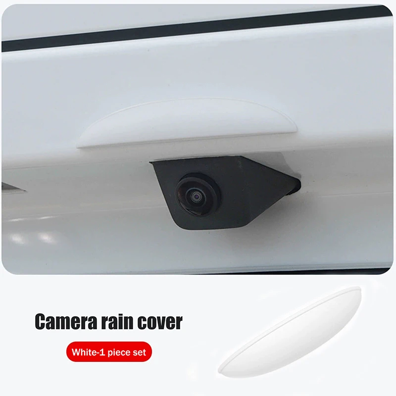1Pc ABS Car Rear Camera Rain Cover Automobile Rear Camera Rain Shield Waterproof Protector Daily Driving Car Accessories