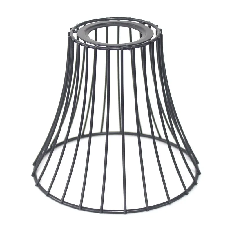 

Metal Wire Lampshade - Create Your Own Home Lighting, Ideal for Creating A Mason Jar Light, 5.7"x4.9”, Black for E26/E27