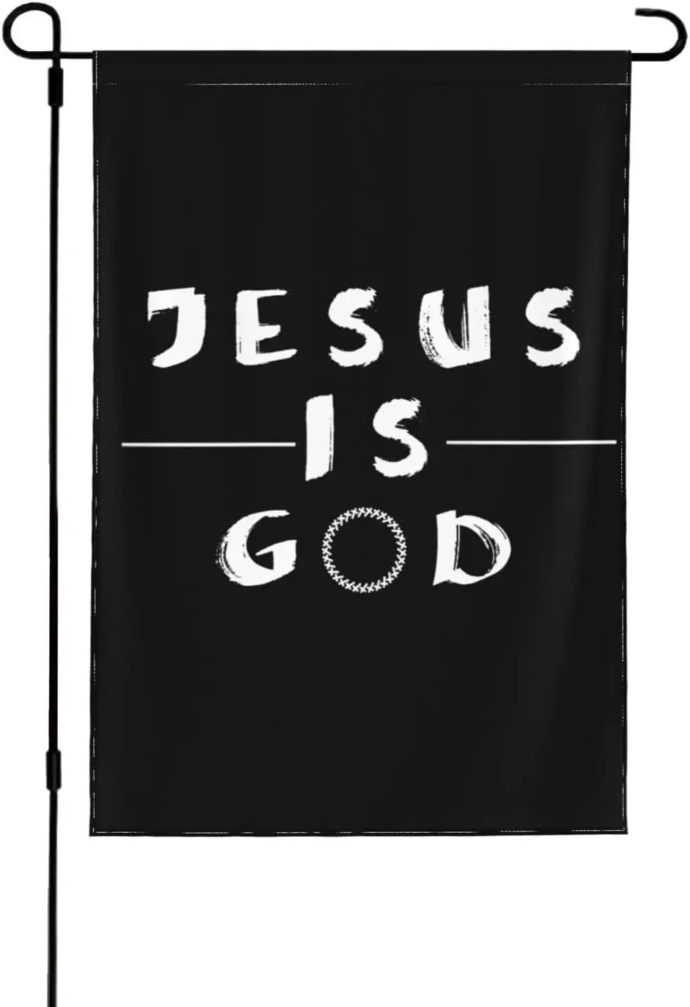 Jesus Is God Cross Nails Flag Double Sided Garden Flag 12.5x18 Inch - Farmhouse Seasonal Yard Decor, Outdoor Decorative Flag GGX