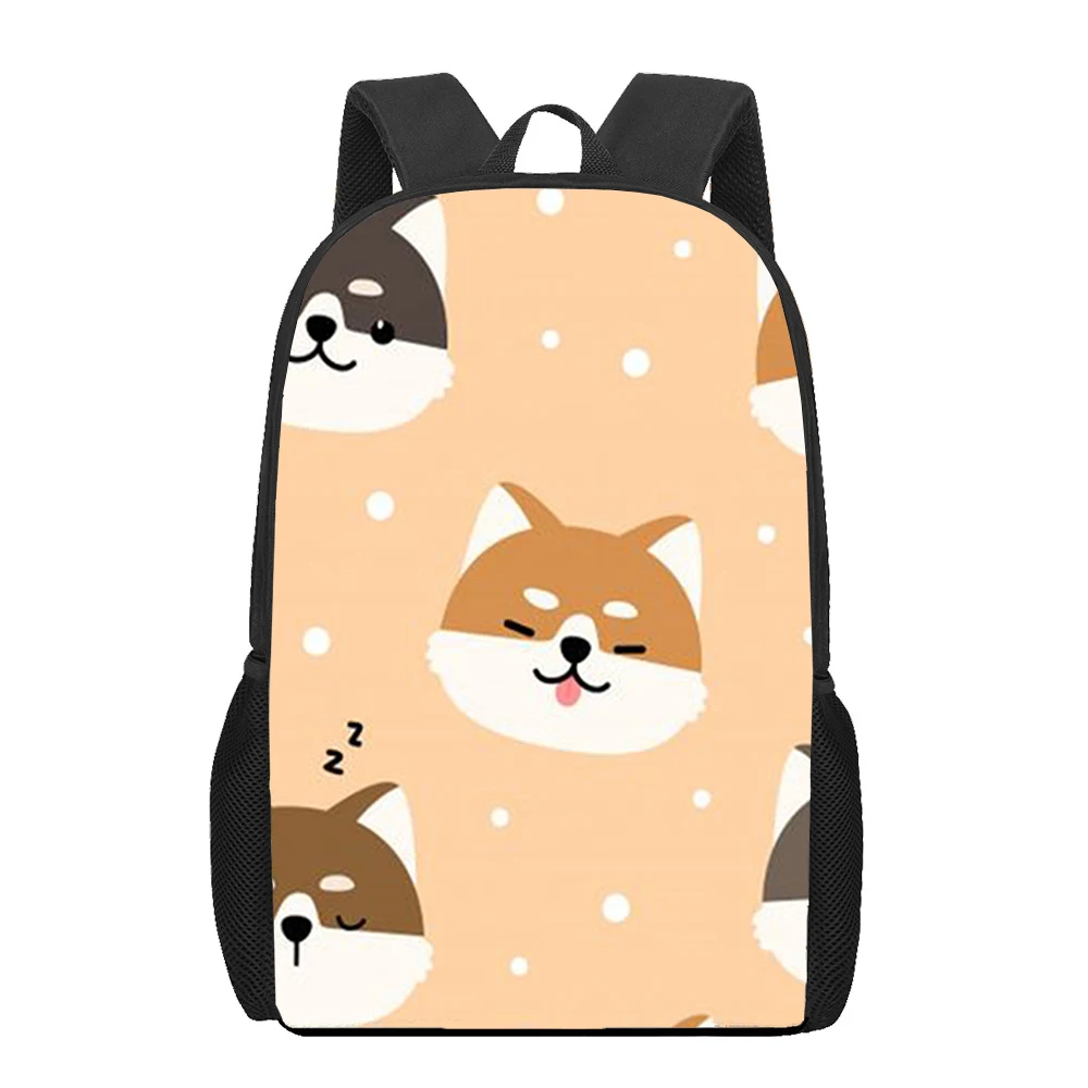 

Cartoon Puppy Dog School Bag for Teenagers Girls Primary Kids Backpack Book Bags Children Boys Shiba Inu Printing School Bags