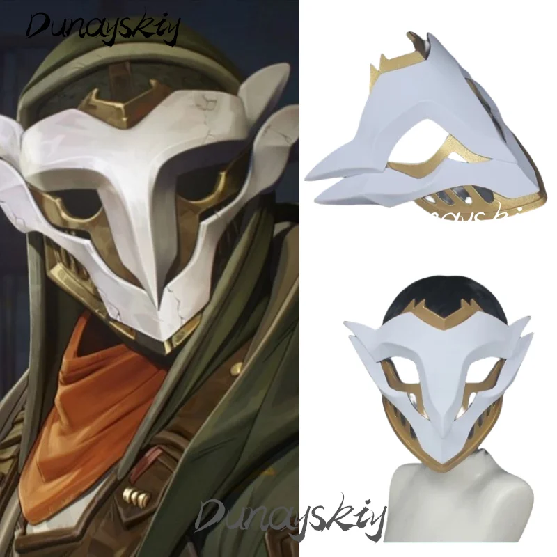 LOL League of Legends Arcane Ekko Wildfire Gang Cosplay Mask The Boy Who Shattered Time Masquerade EVA Mask Props Customized