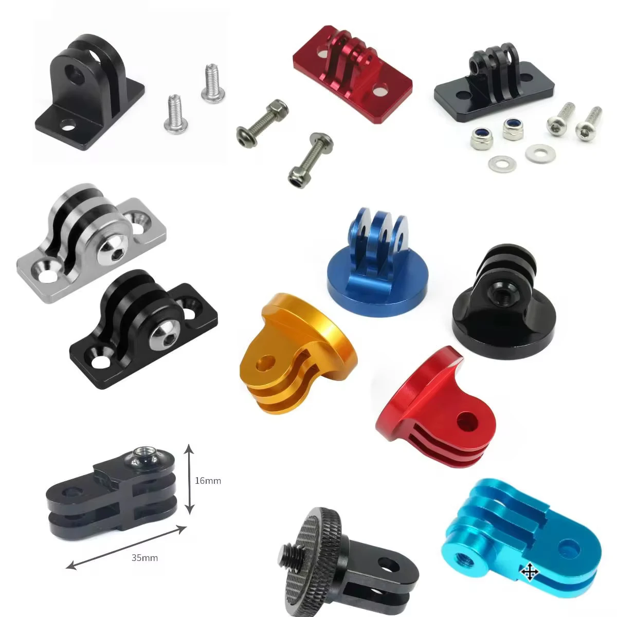 1x Mini statyw przedłużający do roweru Adapter uchwytu stałego siedziska do kamery sportowej GoPro 13 12 11 10 9 DJI Insta360