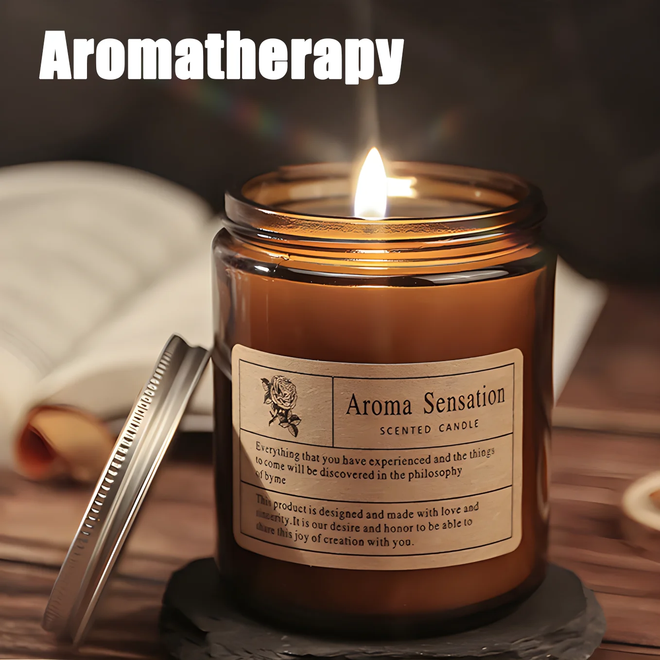 Duftkerze, handgefertigt, Sojawachs, Aromatherapie-Kerze, Valentinstag, Muttertag, Weihnachten, Geburtstag, Abschlussfeier, Lavendel-Duftgeschenk