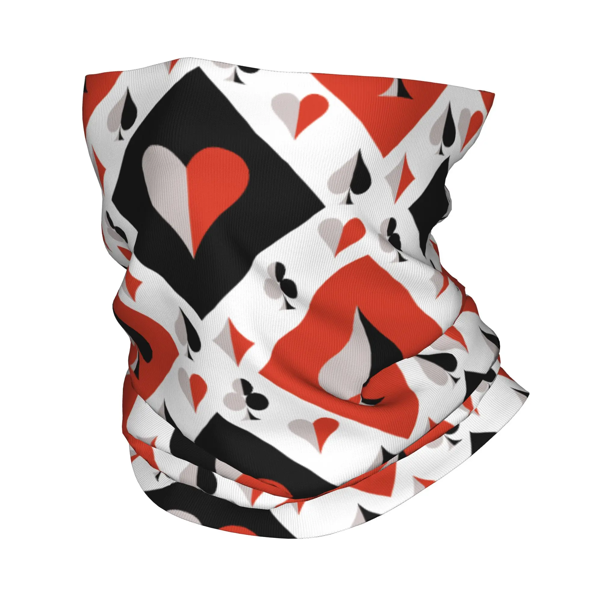 

Многофункциональная бандана-балаклава с принтом игральных карт для покера, шарф-гейтер, головной убор для спорта, для мужчин, женщин и взрослых