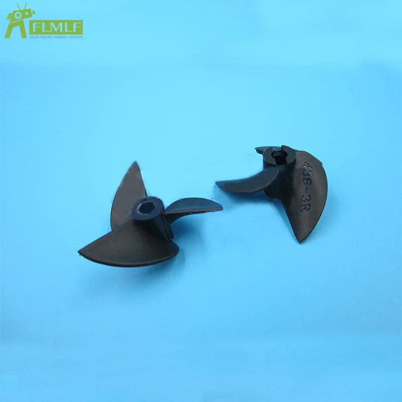 Rc Boat Propeller 3 Blades Nylon Propellers for 3mm/4mm/4.8mm Shaft Rc Boat 3 Blade Plastic Paddles