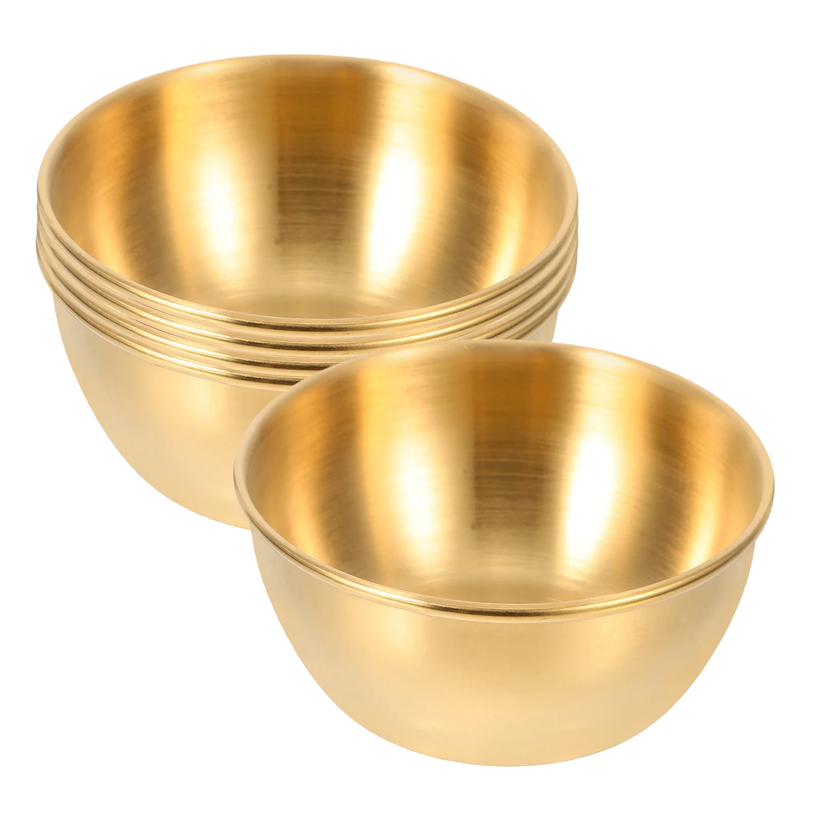 

5Pcs Seasoning Dish Stainless Steel Sauce Dishes for Sweet and Sour Mustard Soy Sauce Appetizer Plate Flavor Bowl