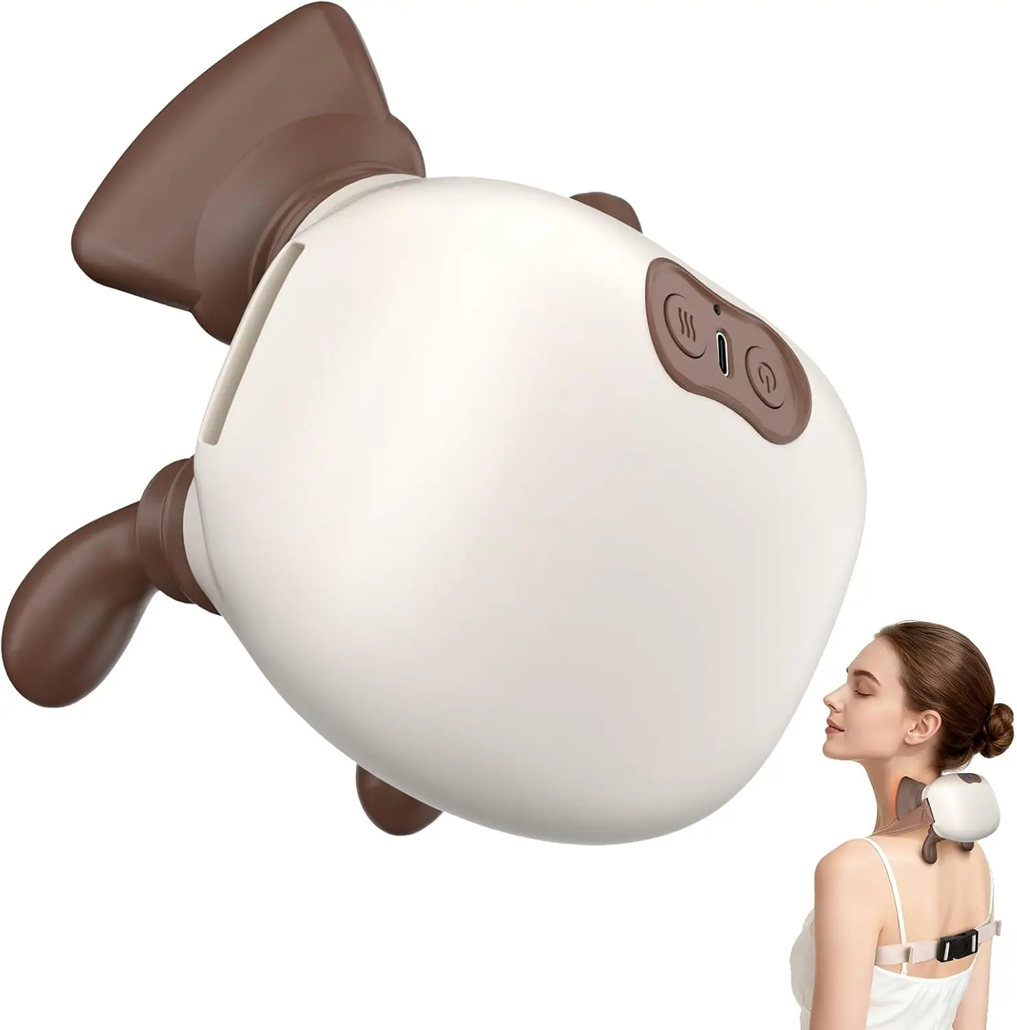 

4D массажер для шеи, массажер для плеч, горячий компресс, беспроводной массажер для расслабления боли, электрический массажер для шейного отдела позвоночника