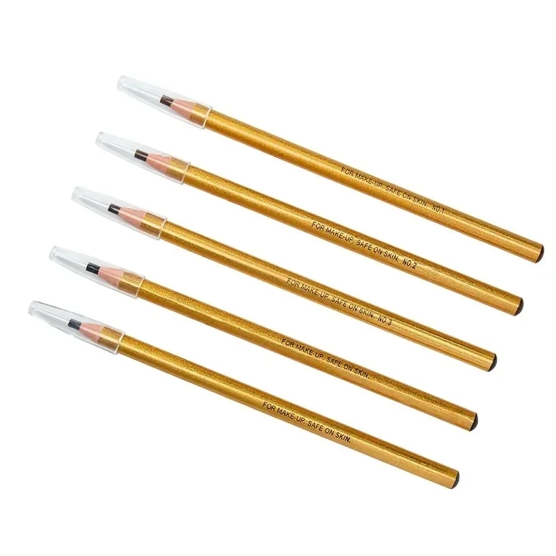 12pcs Long-lasting Waterproof Eyebrow Pencil Natural Cosmetic Brow Microblading Semi Permanent Tattoo Tint Pen Makeup Tools