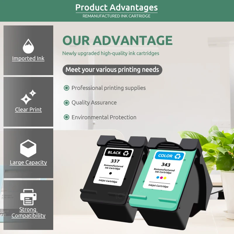 خرطوشة حبر متوافقة مع Icehtank لسيارات HP photosmarty ، HP ، من من من من من نوع d5180 ، 160 ، Deskjet ، D4160