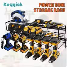 Wall-Mounted Power Tool Storage Rack