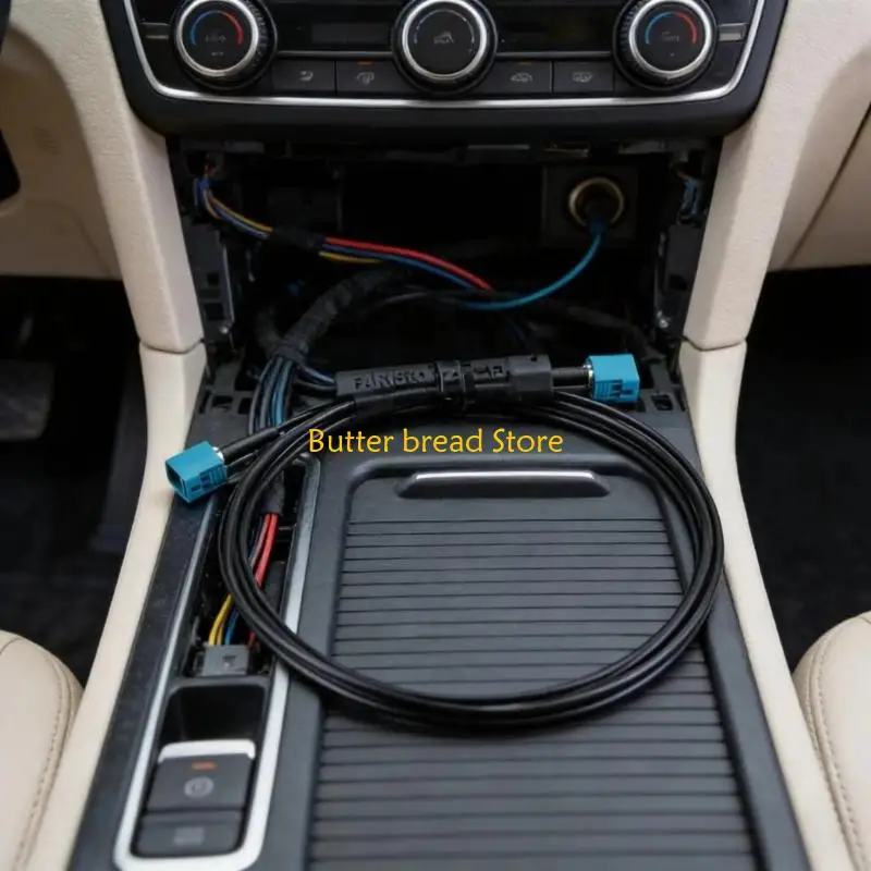 W89C Reliable Fakra Z Double Port Waterproof Coaxial Wire Radio Pigtail 2M Perfect For Vehicle Networking And Data Transmission