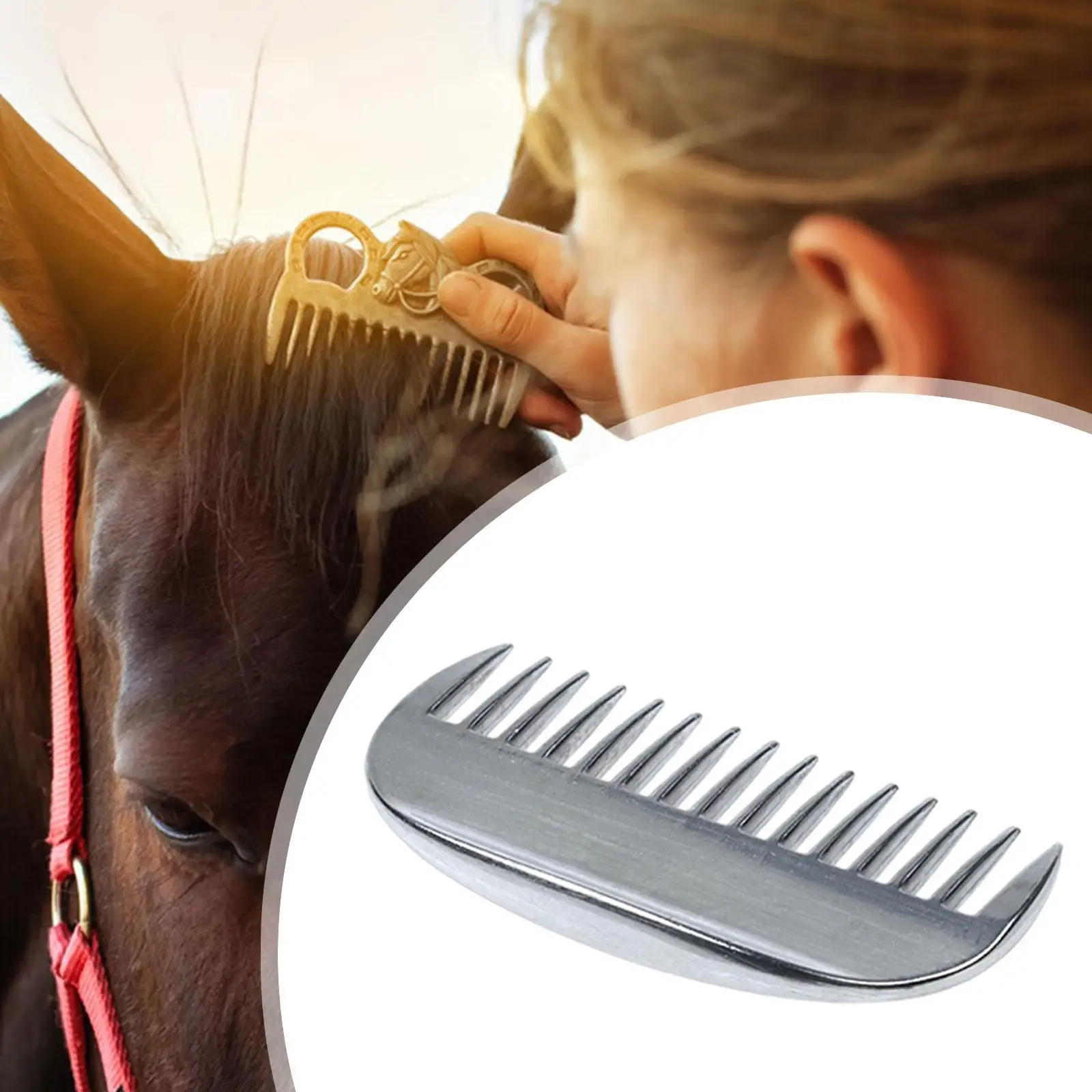 Horse Comb Horse Massaging Tool Livestock Comb for Long Hair Donkeys Dogs