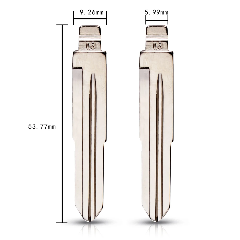 KEYYOU #03 sostituzione lama Flip Remote Blank Key Blade per Honda Accord chilometraggio Haval Old Civic Buick Triumph Chevrolet Aveo