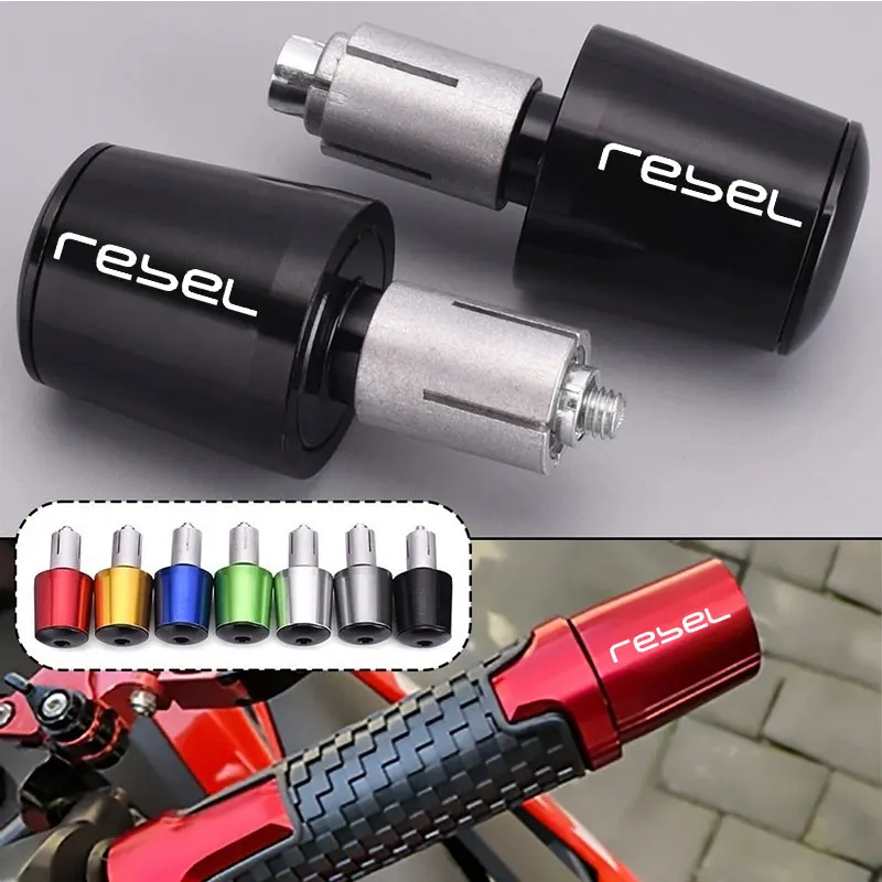 Motorcycle Handle Bar Ends Weight Handlebar Grips Cap Accessories For Honda Rebel 300 Rebel 500 CMX Rebel300 Rebel500 Rebel1100