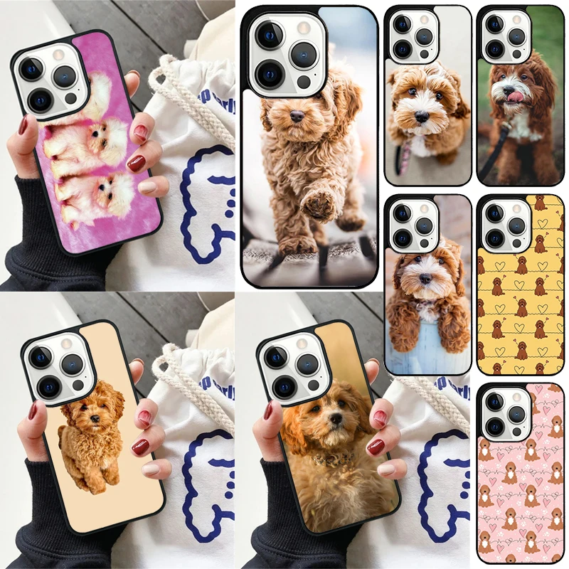 Cartoon Cavoodle Cavapoo Cover For iPhone 16 13 14 15 Pro Max 12 Mini 11 15 Pro Max 6 7 8 Plus Max SE 2020 Phone Case