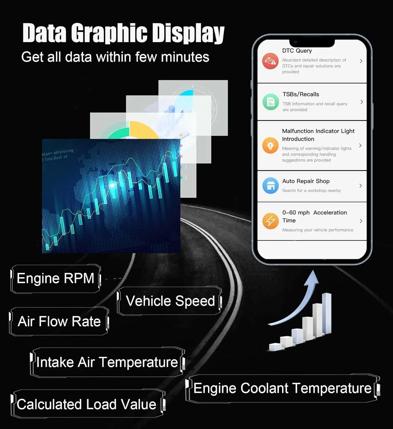 MaxiAP AP2500 Bluetooth OBD2 Code Reader, 5+ Functions, 45+ Brands, Free App for Android/iOS