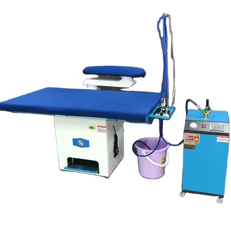 

Industrial clothing vacuum ironing laundry table iron machine