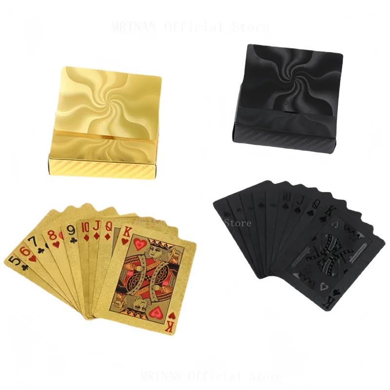 Gold Playing Card Game Card Group Waterproof Poker Suit Magic Package Board Game Gift