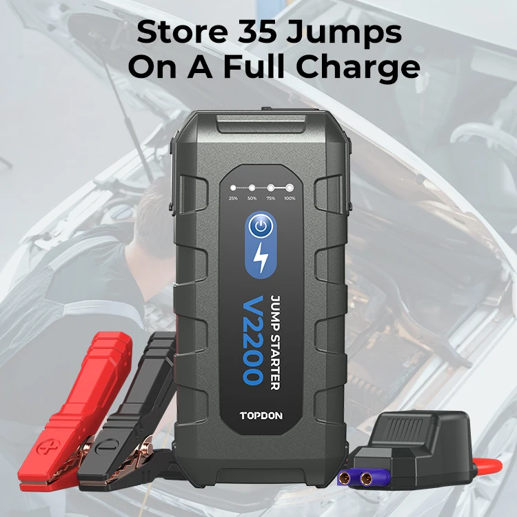 Factory Price New V2200 2200A 12V Portable Car Emergency Kits Jumper Pack Box Jumpstarter Power Bank Booster Jump Starter